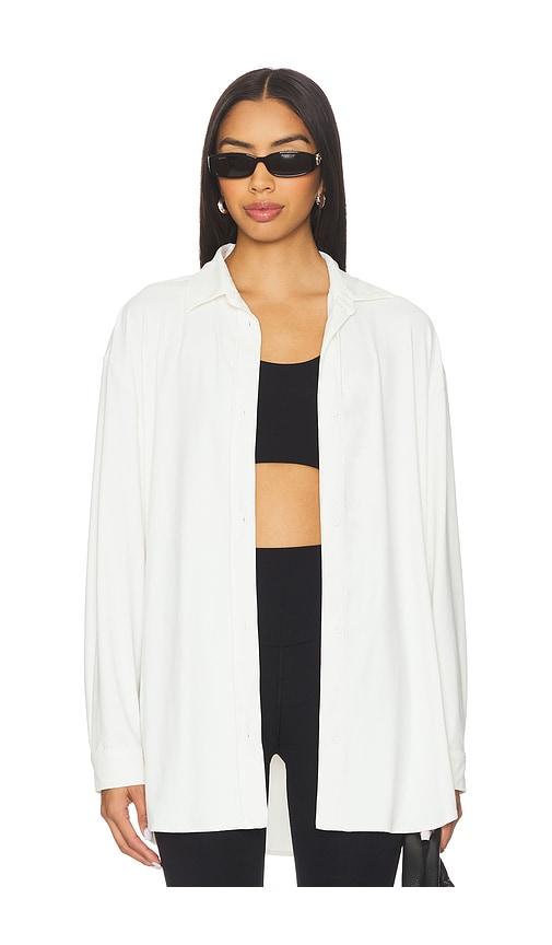 splits59 kate airweight lite button down top in white. - size m (also in xl)