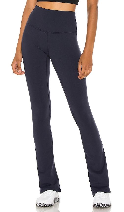 splits59 raquel high waist supplex flare 30'' legging in navy. - size l (also in s, xl)