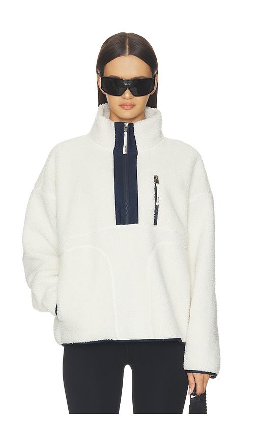 splits59 reese half zip pullover in cream. - size l (also in m, s, xl, xs)