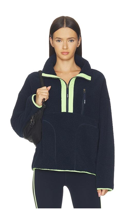 splits59 reese half zip pullover in navy. - size l (also in m, s, xs)
