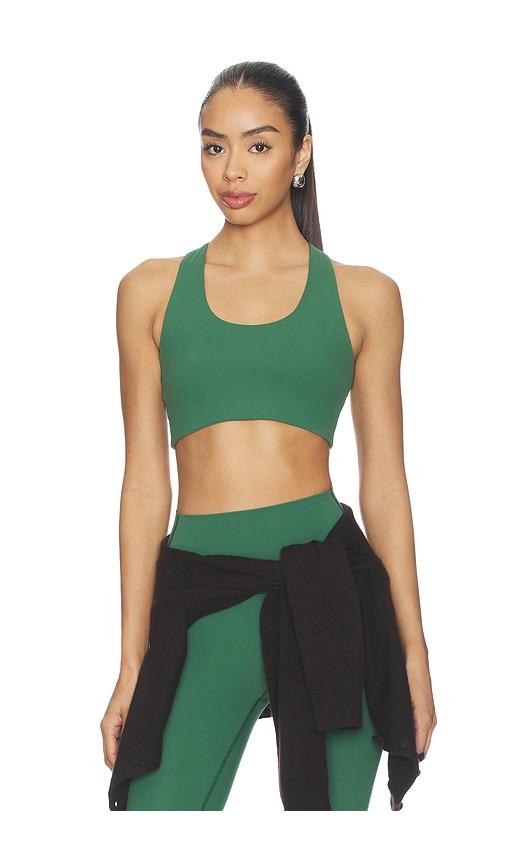 splits59 sara airweight bra in dark green. - size l (also in s, xs, m)
