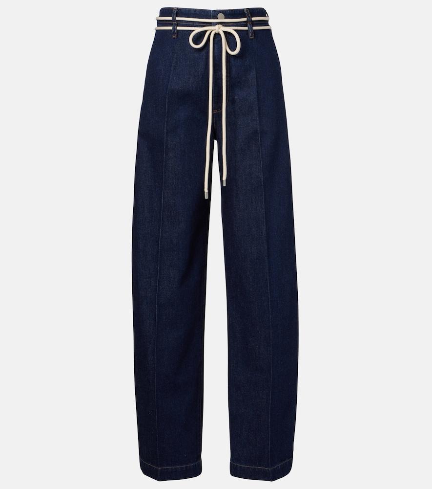sportmax nembi high-rise wide-leg jeans