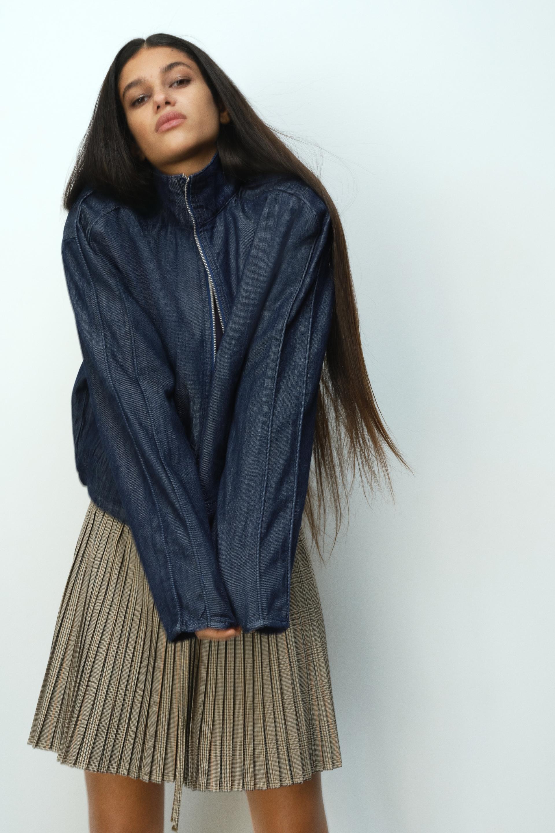 sporty denim jacket