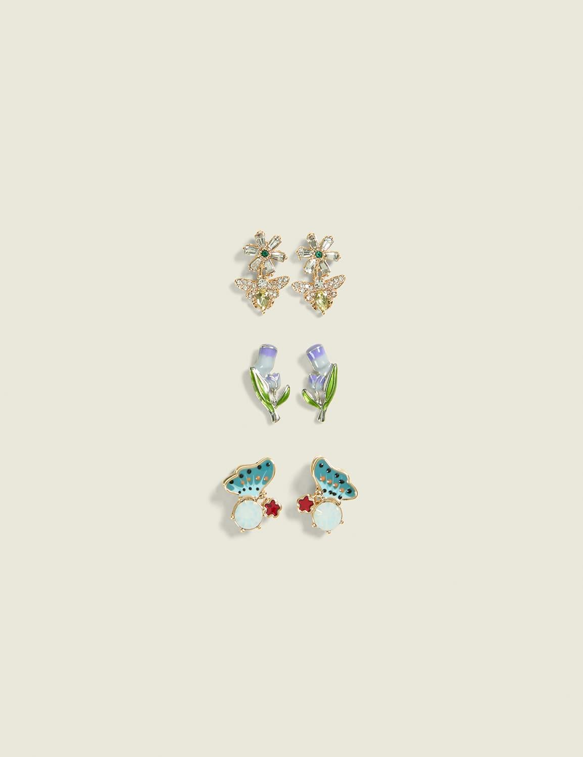 springtime earrings 3-pack