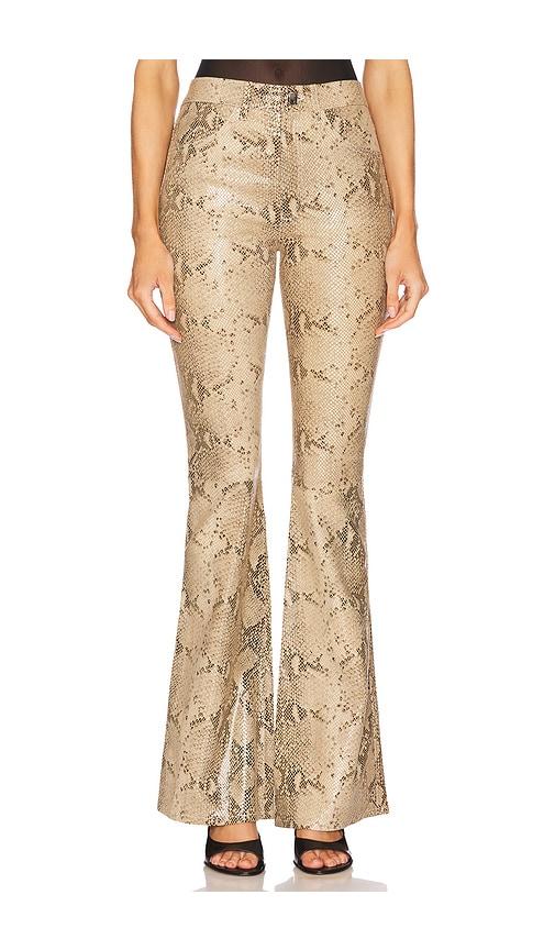 sprwmn 5 pocket micro flare in beige. - size m (also in s)