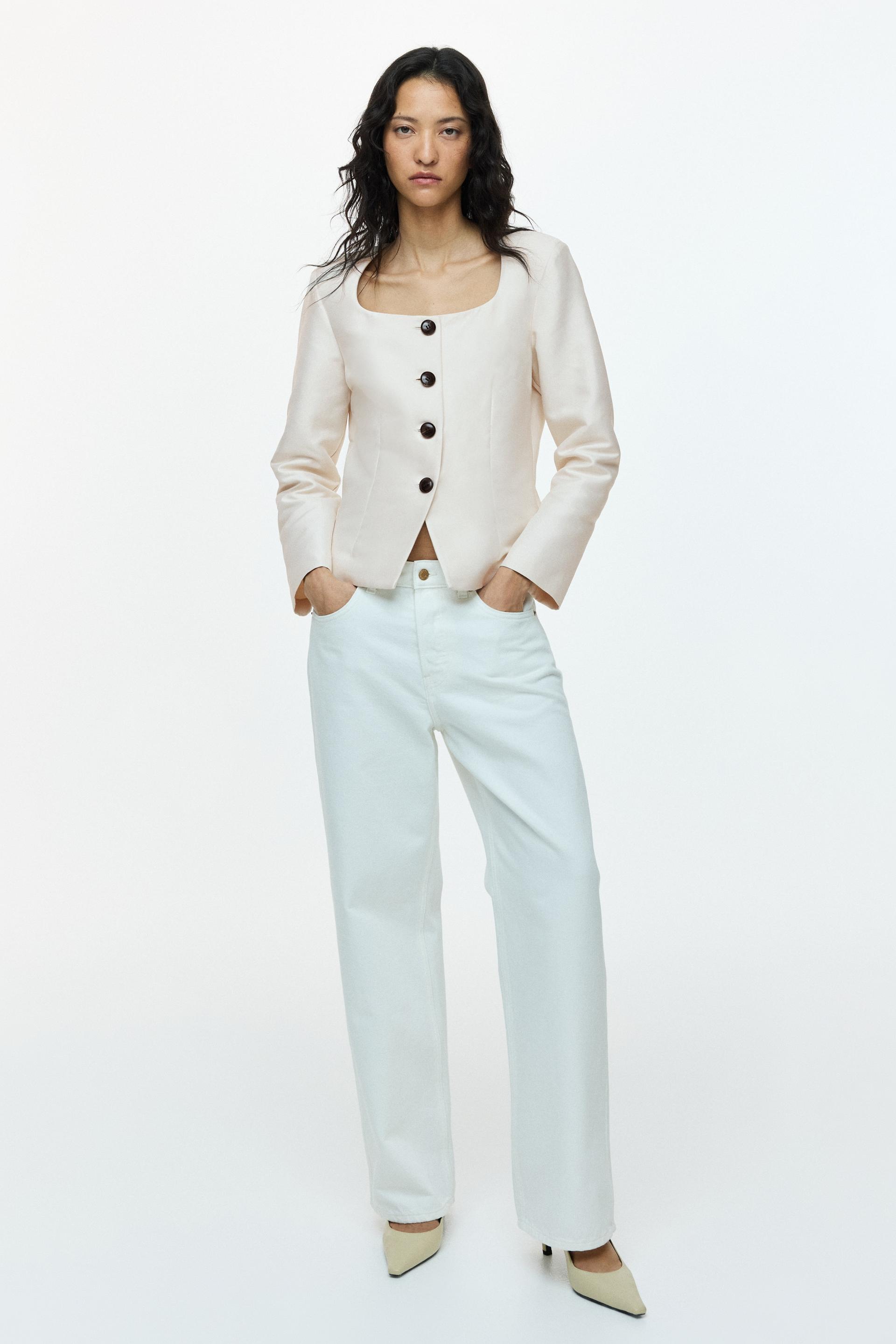 square-neck jacket