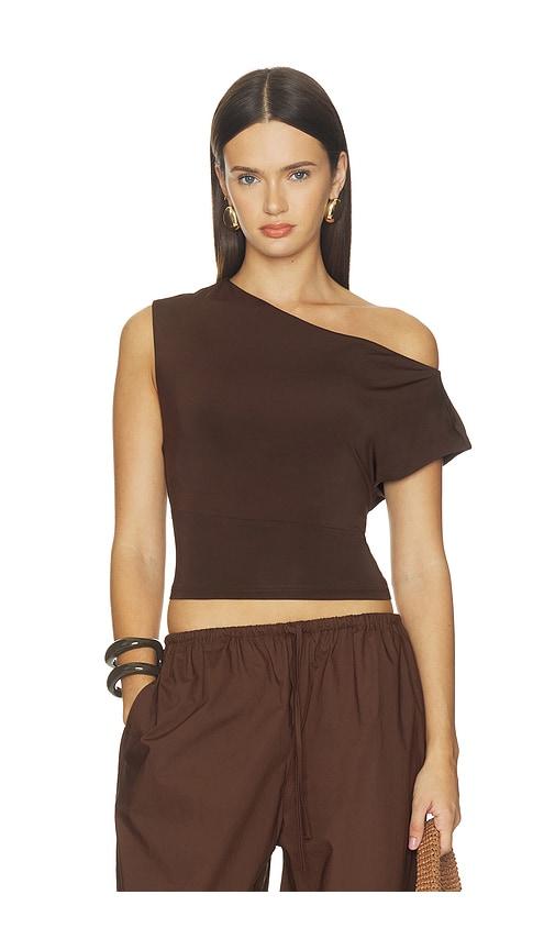 srg abigail top in brown. - size l (also in xxs, xs, s, m, xl)