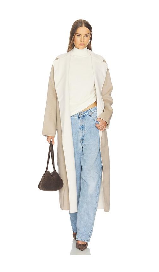 srg anais coat in beige. - size l (also in xs, s, m)
