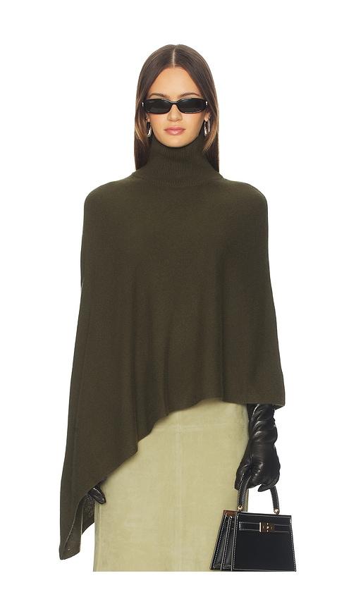 srg axele cashmere knit cape in olive. - size l (also in xs, s, m)