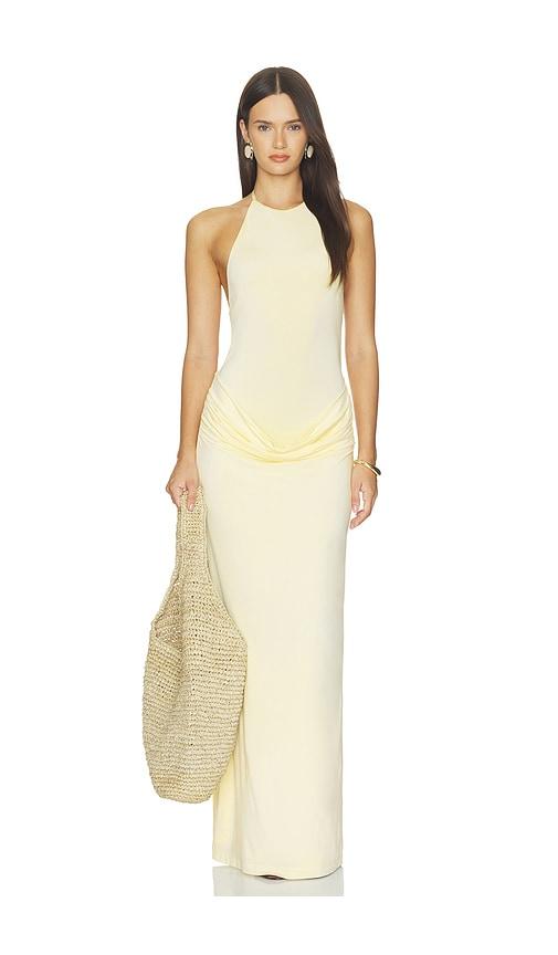 srg bernice maxi dress in yellow. - size l (also in xxs, xs, s, m, xl)