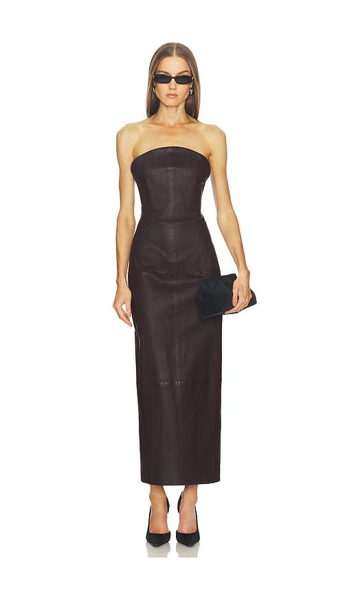 srg billy dress in chocolate. - size l (also in s, m, xl)