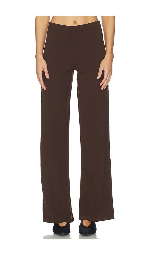 srg carinnthia knit pant in chocolate. - size l (also in xxs, xs, s, m, xl)