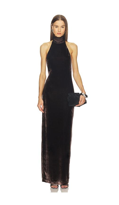 srg delia dress in chocolate. - size m (also in xxs, xs)