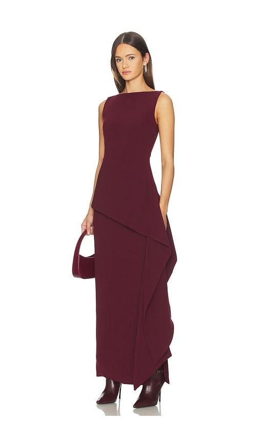 srg eloise dress in burgundy. - size xs (also in xxs)