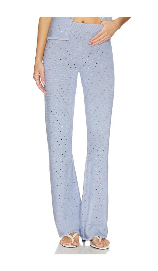srg gidget knit pant in blue. - size l (also in xxs, xs, s, m, xl)