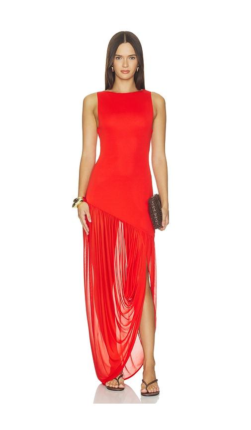 srg henry maxi dress in red. - size l (also in xxs, xs, s, m, xl)