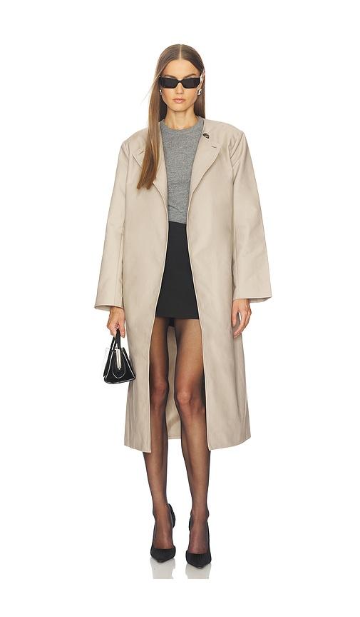 srg hudson coat in beige. - size m (also in xxs, xs, s, xl)