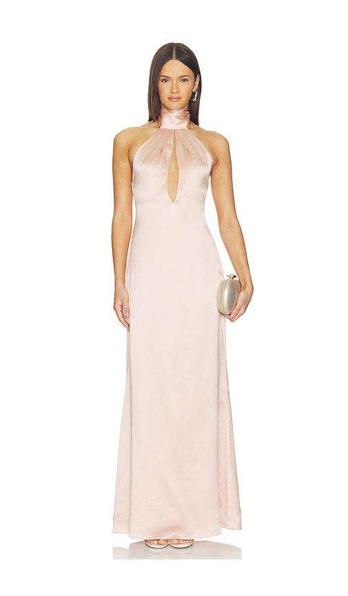 srg imogen silk dress in rose. - size l (also in xs, s, m, xl)