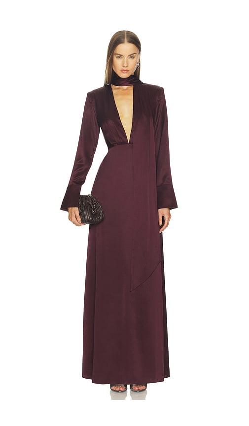 srg irina dress in wine. - size m (also in xxs, xs, s)