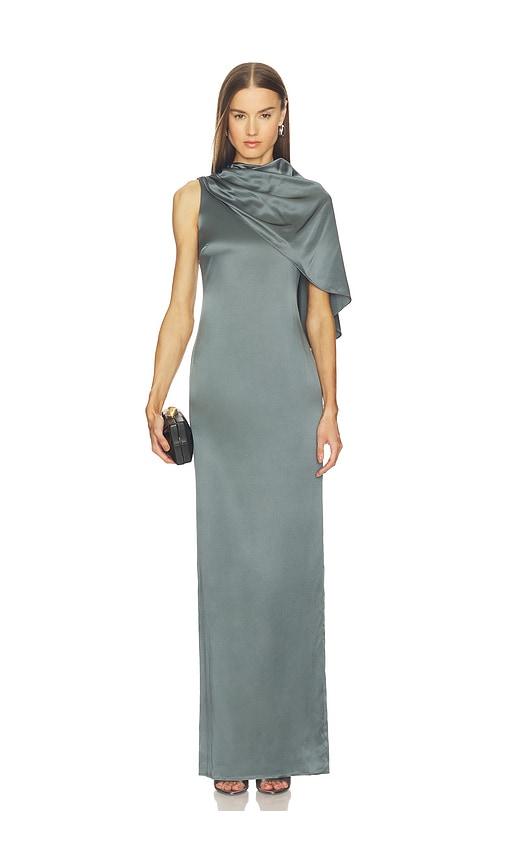 srg jude dress in slate. - size l (also in xxs, xs, s, m, xl)