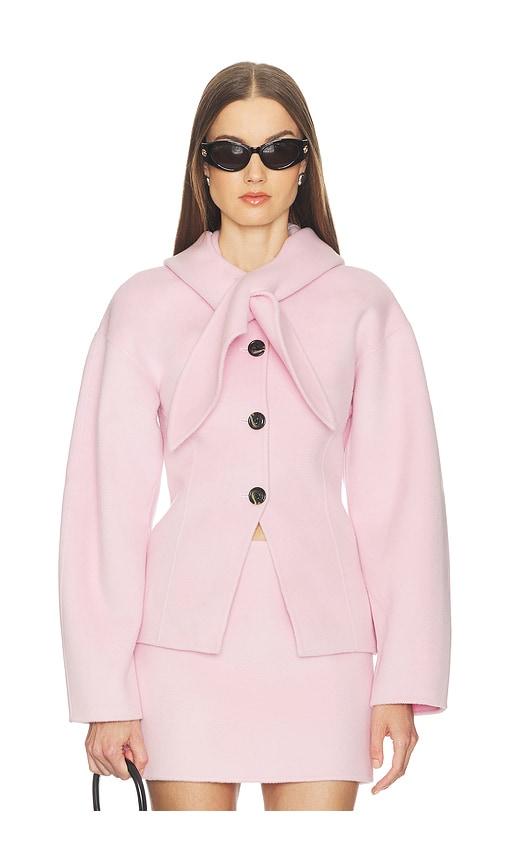 srg kaia hooded jacket in blush. - size l (also in s, m)