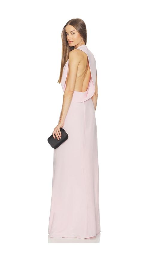 srg karina silk gown in blush. - size l (also in xs, s, m, xl)