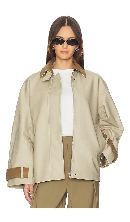srg laurel jacket in beige. - size s (also in xs, xxs)