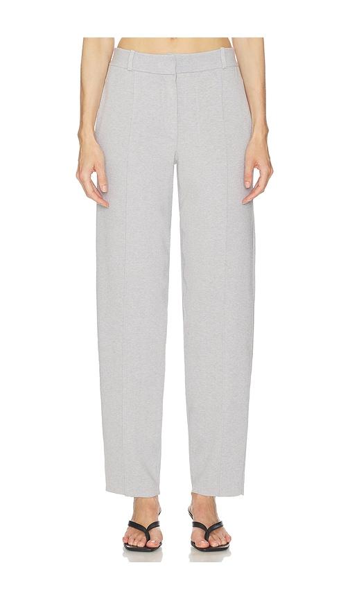 srg marielle knit tapered pant in light grey. - size l (also in xs, s, xl, m)