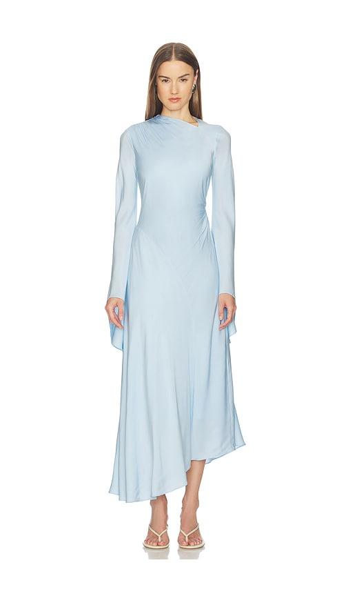srg marlowe silk gown in baby blue. - size l (also in xs, s, m)