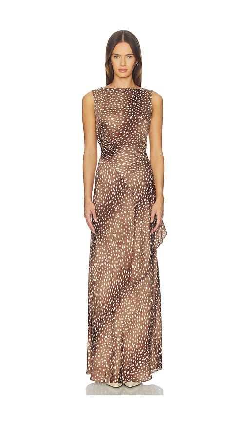 srg miriam silk dress in multi. - size s (also in xs, xxs)