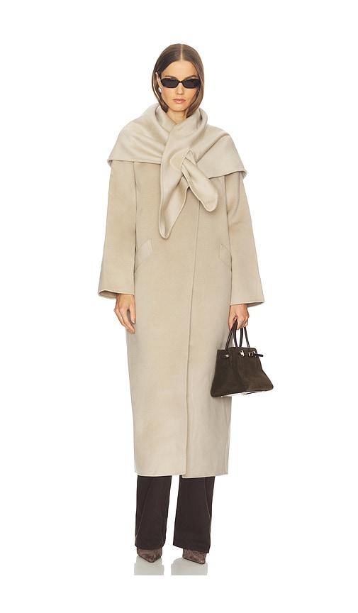 srg octavia coat in beige. - size l (also in m, s, xs)