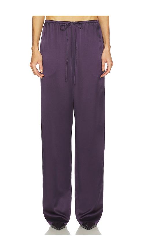 srg phoenix silk pant in purple. - size m (also in xs, s)
