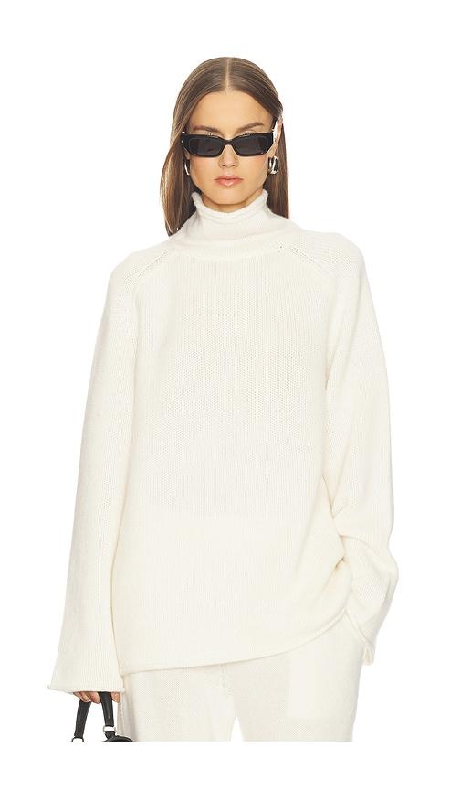 srg sukki cashmere oversized turtleneck in cream. - size m (also in s)