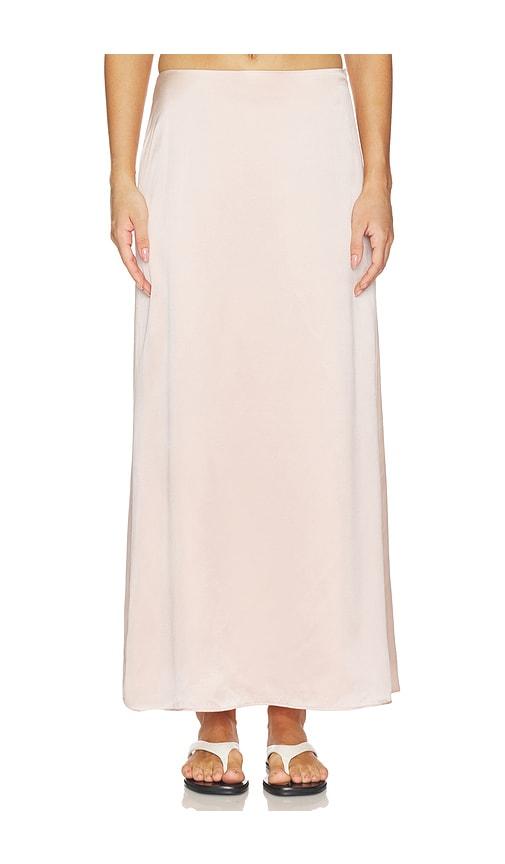 srg sutton silk skirt in rose. - size l (also in xxs, xs, s, m, xl)