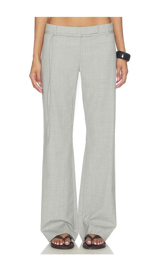 st. agni 90s belt minimal pants in grey. - size l (also in xs, s, m, xl)