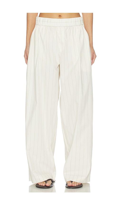 st. agni everyday relaxed pants in ivory. - size l (also in s, m, xl)