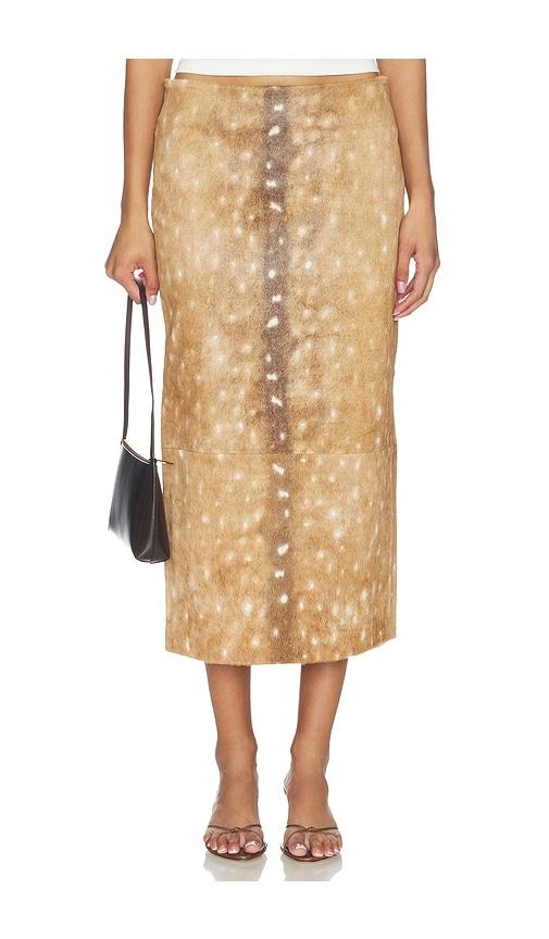 st. agni fawn pencil skirt in brown. - size l (also in xs, s, m)