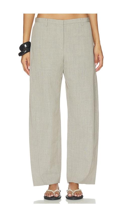st. agni fine band balloon pants in neutral. - size l (also in m)