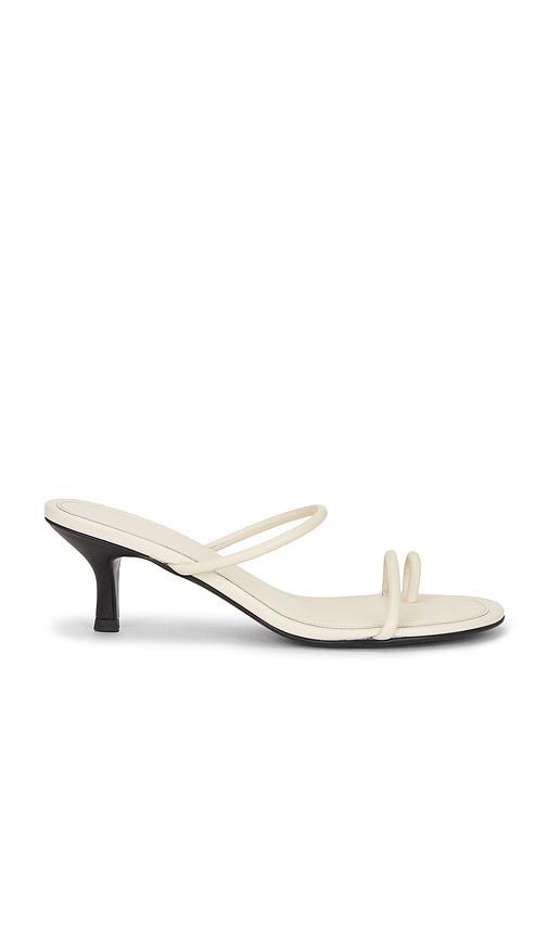 st. agni minimal strap heel in cream. - size 36 (also in 37, 38, 40)