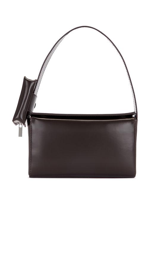 st. agni petit pouch bag in brown.