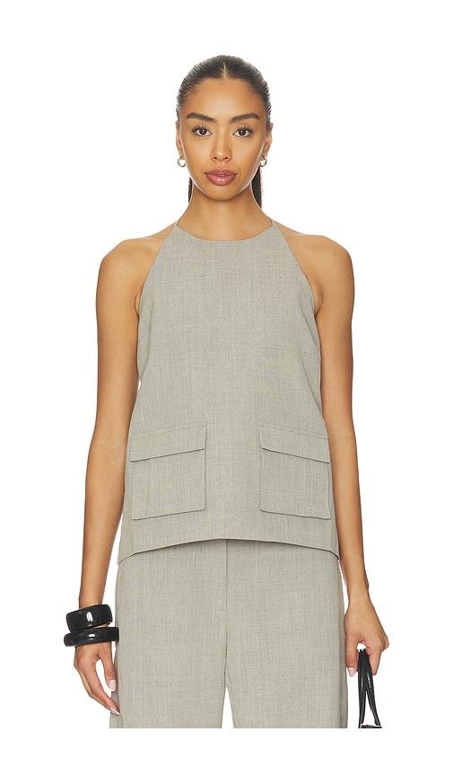 st. agni utility backless top in neutral. - size l (also in s, m)