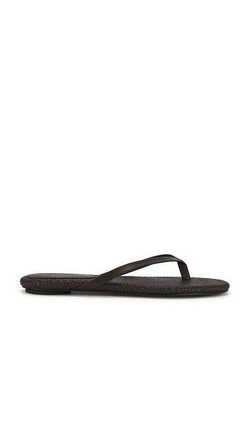 st. agni woven flip flop in chocolate. - size 36 (also in 38, 39)