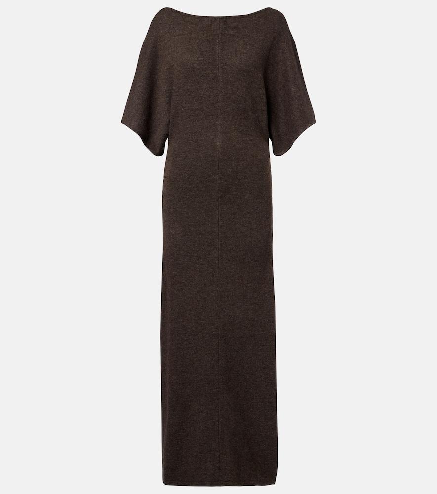 staud amelie wool-blend maxi dress
