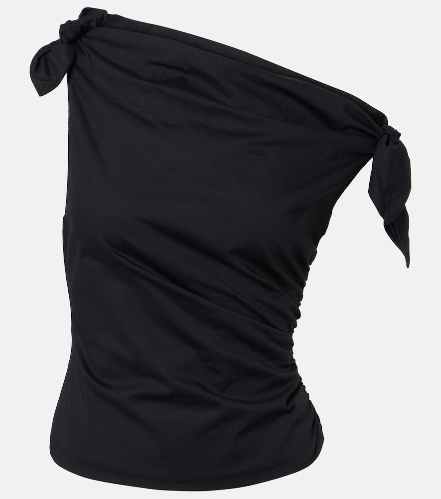 staud bellaria asymmetric cotton top
