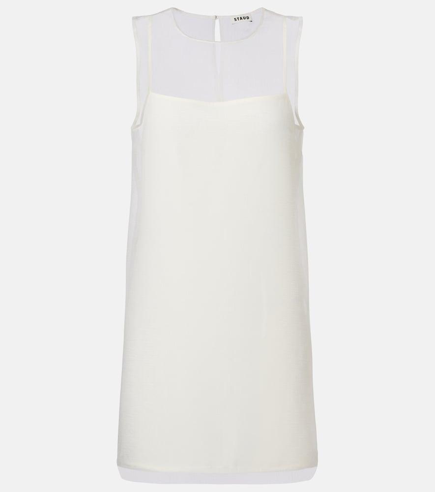 staud brea layered shift dress