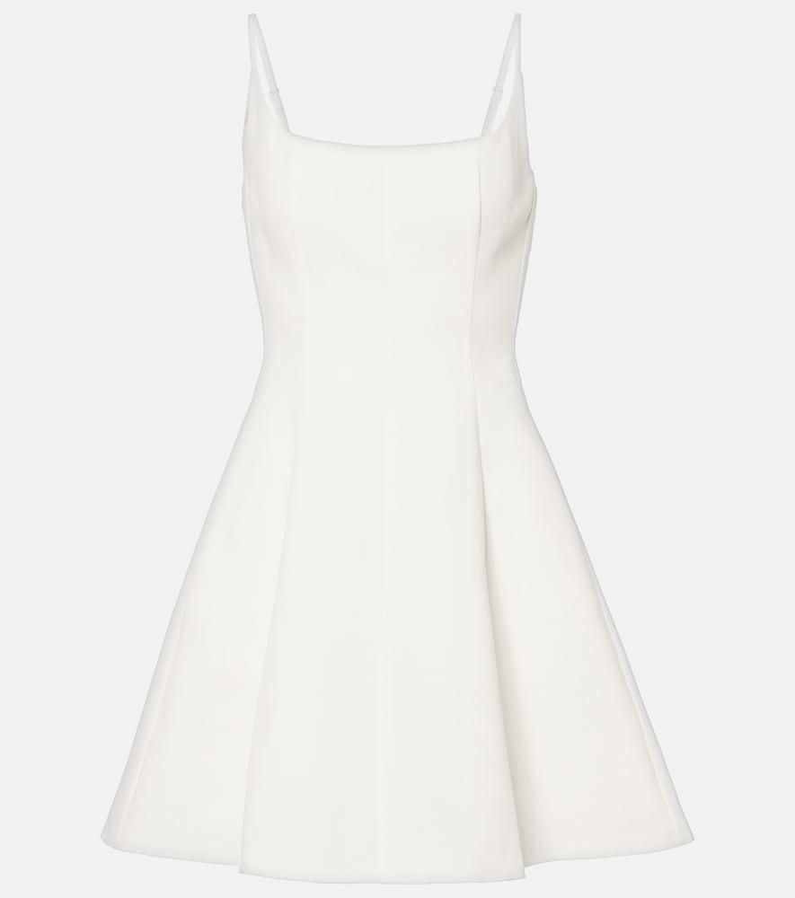 staud bridal joy cotton-blend minidress