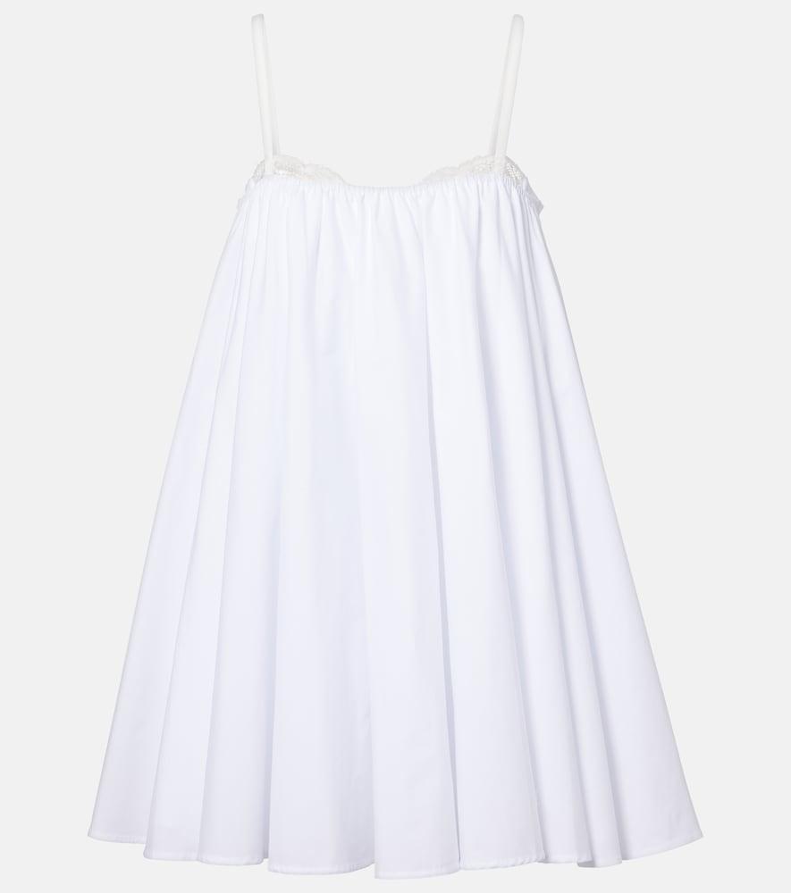staud cecily cotton poplin minidress