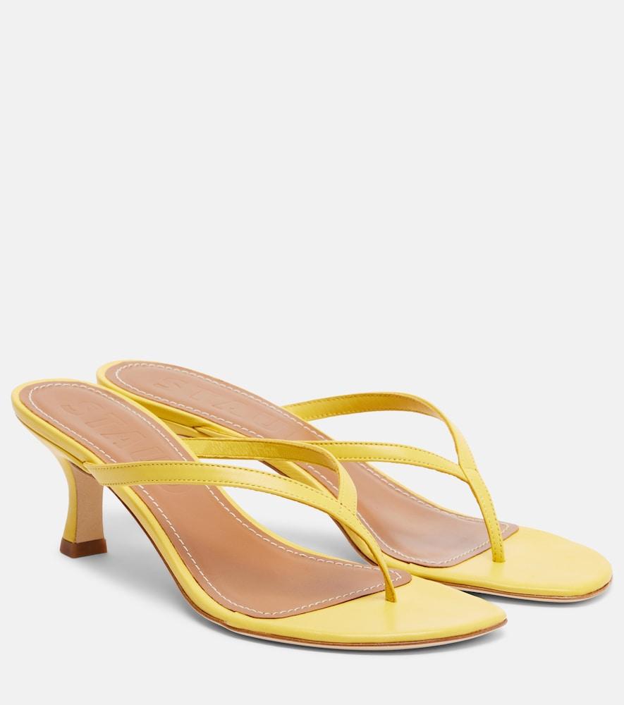 staud freja leather thong sandals