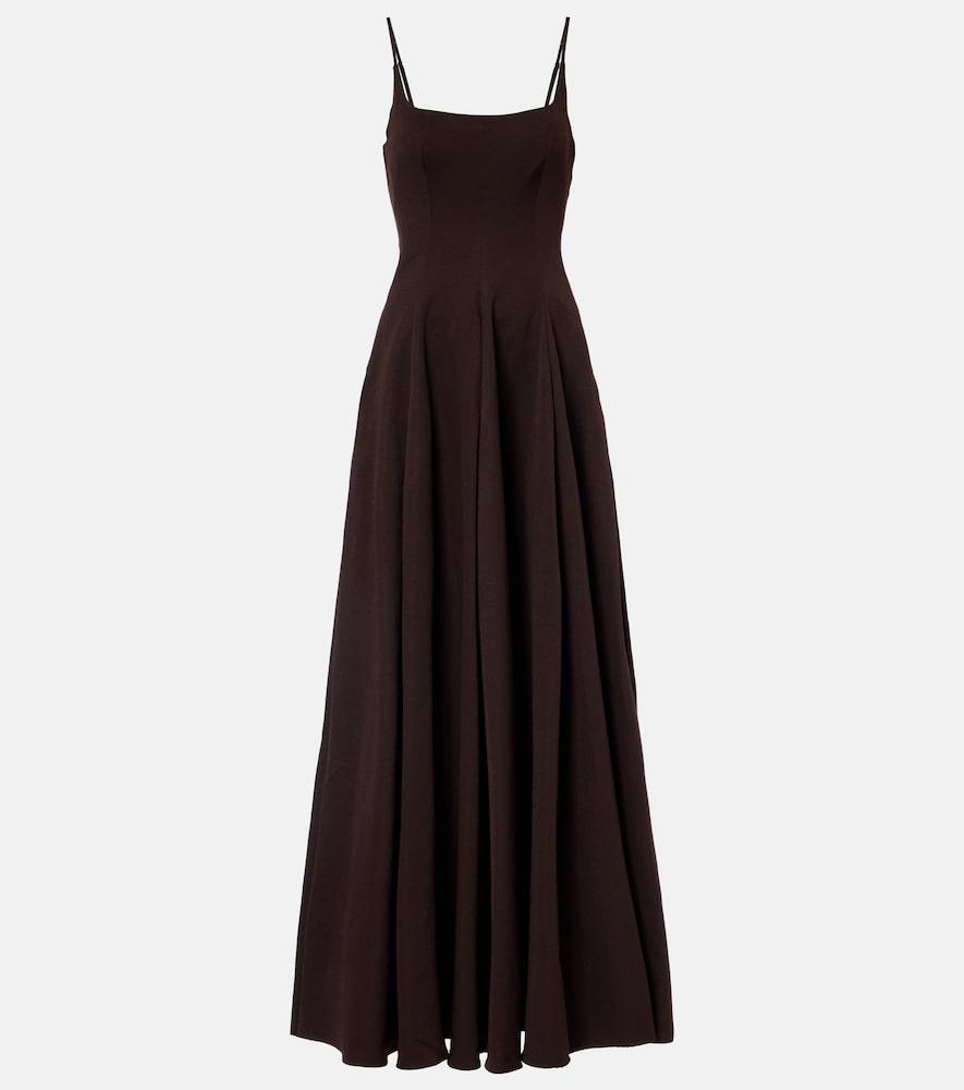staud joy cotton-blend gown