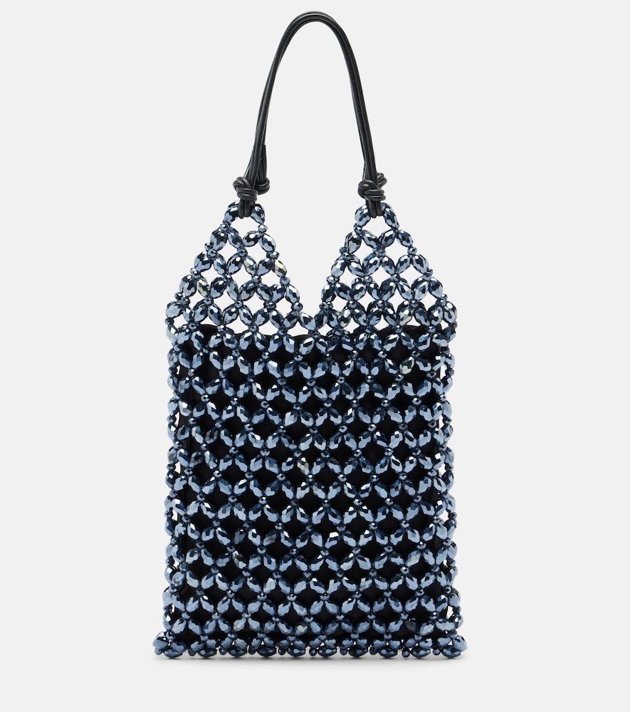 staud karla beaded top-handle bag
